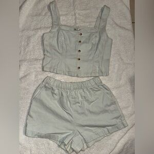 Billabong Light Blue Casual Set
